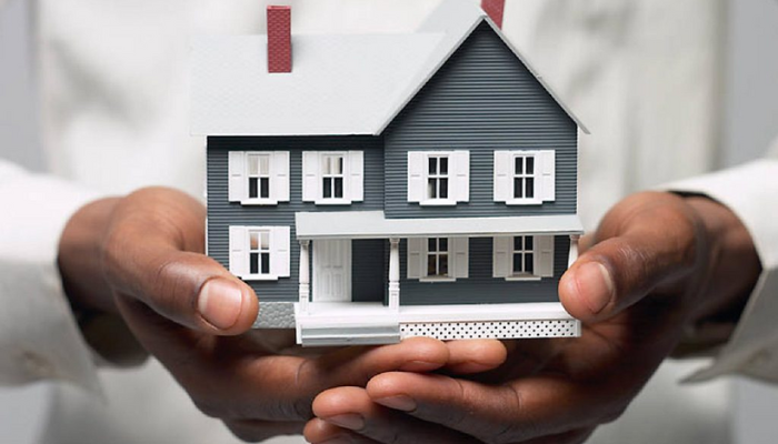 Modern residential building managed by a property management company offering rental services and real estate support.